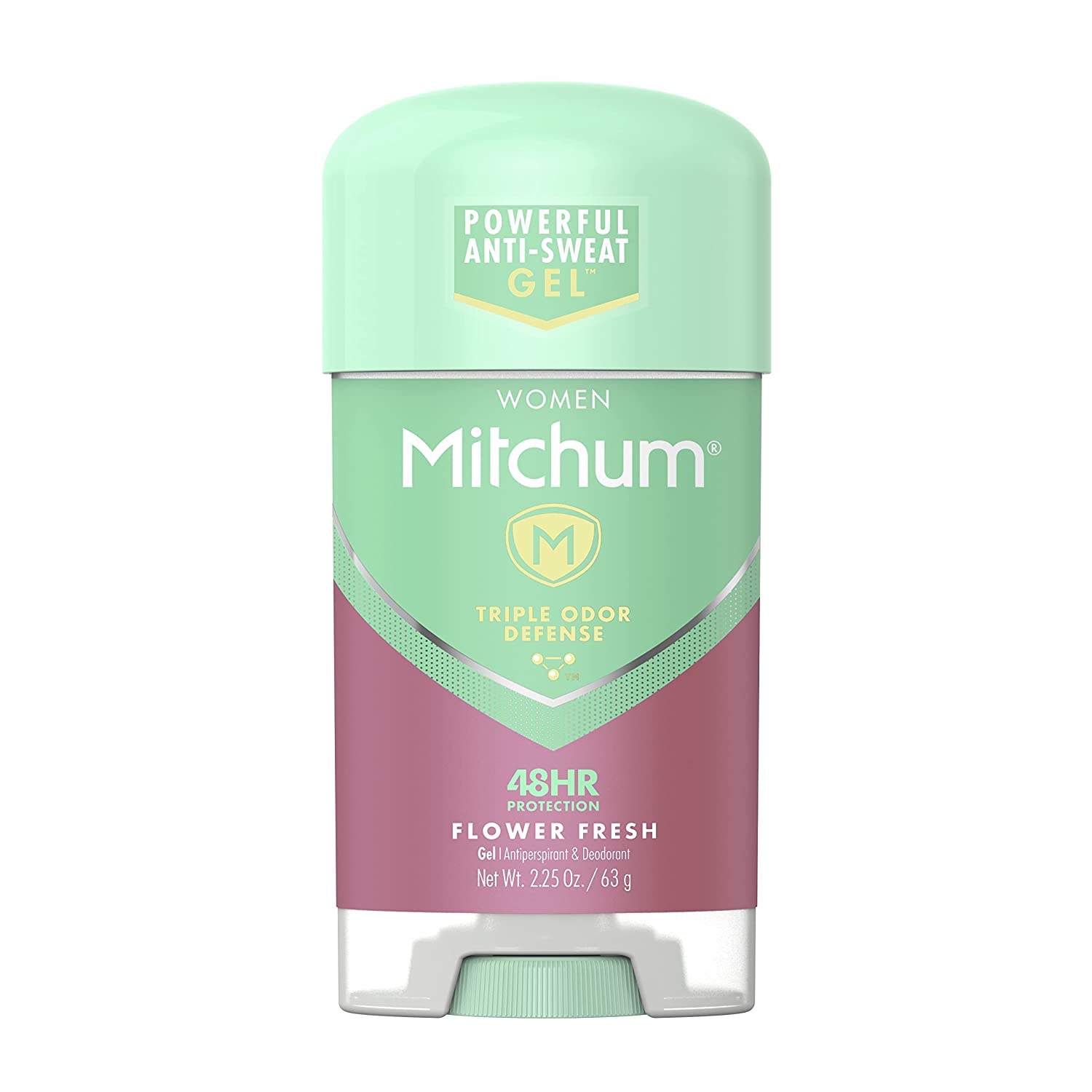 230816075932841_1 Women's Deodorant by Mitchum, Antiperspirant Stick, Triple Odor Defense Gel, 48 Hr Protection, Flower Fresh, 2.25 Oz (Pack of 1) - Image 1